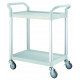 Chariot polyvalent gris clair -2 plateaux - 800 x 480 x H950 mm