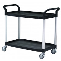 Chariot multi-usage noir avec roulettes PVC