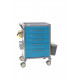 Nursing trolley - 5 drawers - Blue