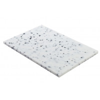 HDPE500 white/black marble plate- made to measure- thickness 2 cm per M2