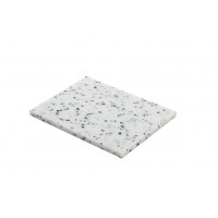 PEHD 500 board- marble white/black GN 1/2 - 32.5X26.5X2cm