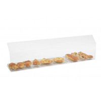 Display case 100X20X30 - inclined return 12CM - thickness 5MM