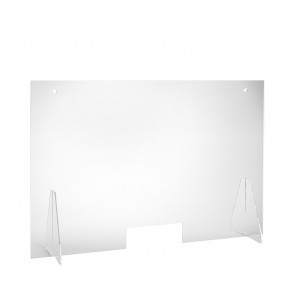 Countertop protection screen - W 119 x H79 x D 30 cm Countertop protection screen