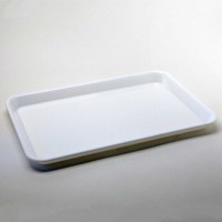 Plat PLEXI.  B03 - 235X165X17 mm- blanc