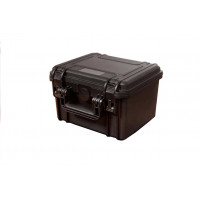 MAX waterproof case with cubed foams - Mallette MAX noire mousses. L.235xH.180xP.156(131+25)