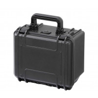 MAX black waterproof case - Mallette MAX noire vide. L.235xH.180xP.156(131+25)