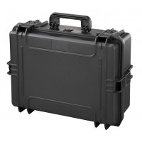 MAX waterproof case - Mallette MAX noire vide. L.500xH.350xP.136+58
