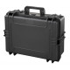 MAX black waterproof case with cubed foams - Mallette MAX noire mousses. L.500xH.350xP.136+58