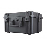 MAX waterproof case with cubed foams - Mallette MAX noire mousses. L.500xH.350xP.222+58