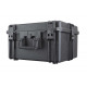 MAX waterproof case with cubed foams - Mallette MAX noire mousses. L.500xH.350xP.222+58