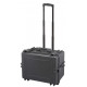 MAX black waterproof case with cubed foams and extendable handle - Mallette MAX noire mousses Trolley L.500xH.350xP.222+58
