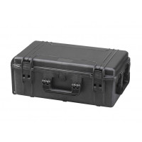 MAX waterproof case - Mallette MAX noire vide. L.520xH.290xP.155+45mm
