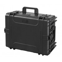 MAX waterproof case - Mallette MAX noire vide. L.538xH.405xP.195+50mm