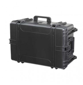 MAX waterproof case with cubed foams - Mallette MAX noire mousses. L.620xH.460xP.190+60mm