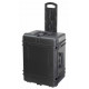 MAX waterproof case with trolley and cubed foams - Mallette MAX noire mousses trolley