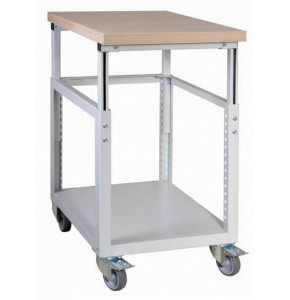 Steel workbench on wheels