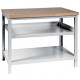 Fixed workbench with multi-ply top L1000 mm - 1 fixed table - 1 removable table.