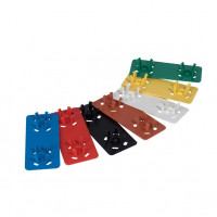Red identification clip for wash rack
