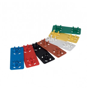 Clip identification marron pour casier de lavage
