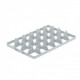 Low divider for euro-line tray - 24 spaces: 89 x 85 mm
