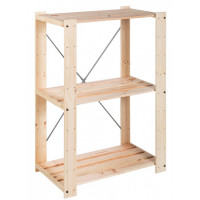 CLEARANCE - Wooden shelving 3 shelves - 76,7x43xH111 cm