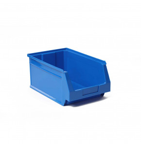 Bac à bec en plastique - 28 L - porte étiquette - polypropylène bleu -  L30,5xH17,5xP46 cm pas cher