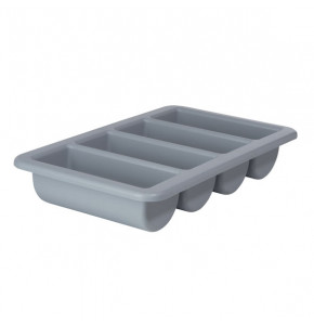 Grey cutlery tray 4 spaces - 530x325xH100 mm