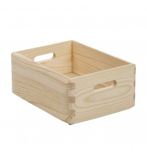 Caisse en bois - 30x20xH7 cm - parois pleines