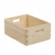 Caisse en bois - 30x20xH7 cm - parois pleines