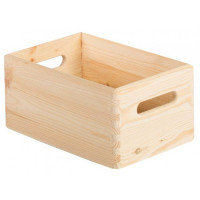 Wooden box - 30x20xH14 cm - solid sides