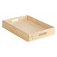 Caisse en bois - 40x30xH6 cm - parois pleines