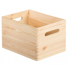 Wooden box - 40x30xH23 cm - solid sides