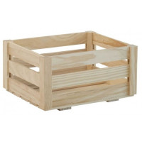 Wooden box with slats - 46x25xH31 cm