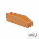Folding semi open fronted plastic storage box - BB 100 orange