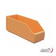 Folding semi open fronted plastic storage box - BB 200 orange