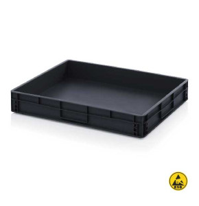 Bac Euro conducteur ESD 8612HG - 800x600x120 mm