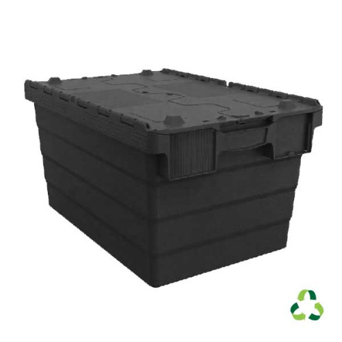 Bac navette transport ECO ALC noir - 600x400xH320 