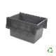 Plastic container for transport - ALC - 600x400xH365- Grey