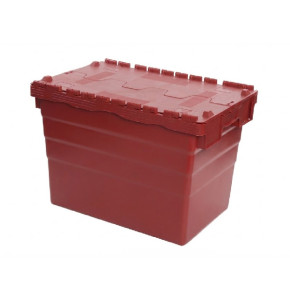 Red ALC tote Box 600x400xH320 mm with lid