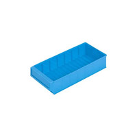 Dividable storage box - PP 400D - Blue - 400 x 183 x 81