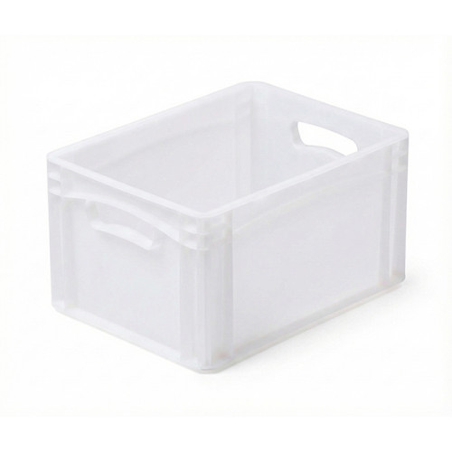 EUROBOX white solid crate 400x300x220 mm