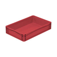 Bac plein rouge 600x400x120 mm