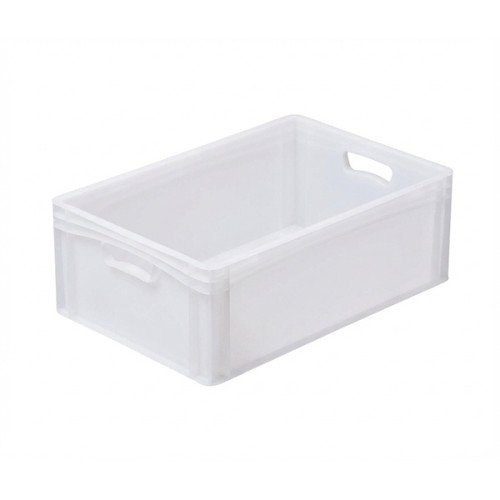 White solid crate 600x400x220 mm