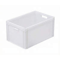 White solid crate 600x400x320 mm