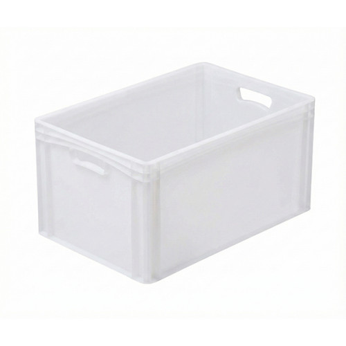 White solid crate 600x400x320 mm