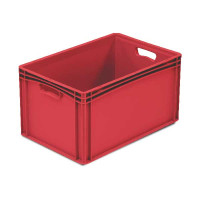 Bac plein rouge 600x400x320 mm