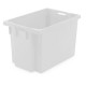 Bac gerbable emboitable plein - 600 x 400 x H400 - Blanc