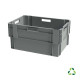 Grey solid stack & nest container - 600x400xH300