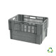 Grey ventilated stack & nest containers - 600x400xH360