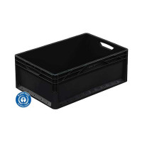 European standard plastic bin in recycled material - 600x400x220 mm